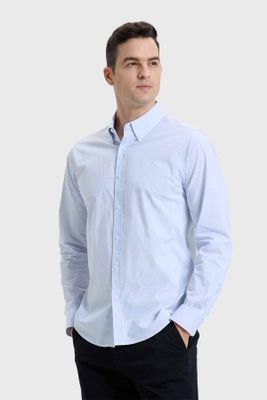 Imagen 2 del producto Camisa Hombre Slim Fit Rayas Azul