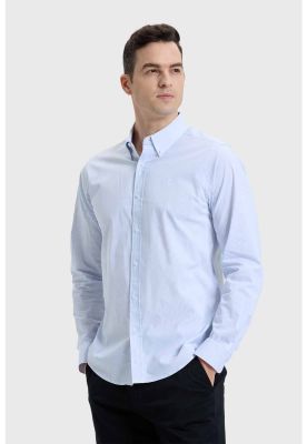 Imagen 2 del producto Camisa Hombre Slim Fit Rayas Azul