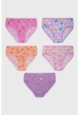 Calzón Niña Pack 5 Full Print Mini Print Rosado - ll