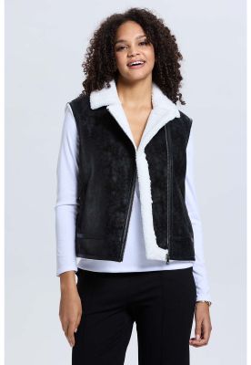 Imagen 2 del producto Chaqueta Mujer Efecto Cuero Bonded Negro