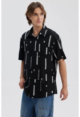 Imagen 2 del producto Camisa Hombre Full Print Negro VI