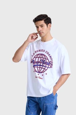 Imagen 2 del producto Polera Hombre Oversize Blanco