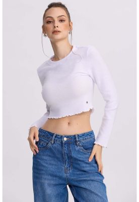 Imagen 2 del producto Sweater Mujer Crop Blanco - ll
