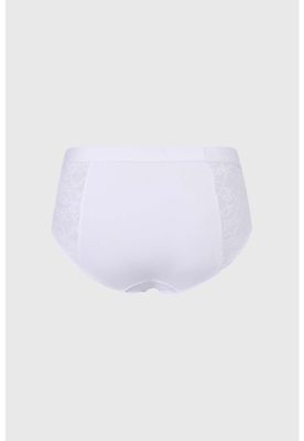 Imagen 2 del producto Calzón Mujer Tiro Alto Detalle Encaje Blanco - ll