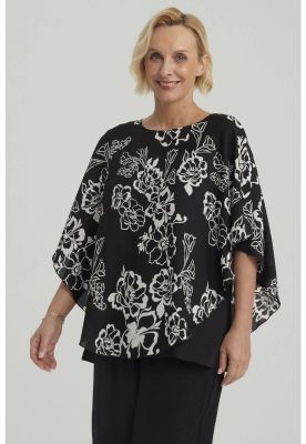Imagen 2 del producto Blusa Mujer Túnica Peto Crep Negro