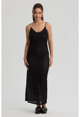 Vestido Mujer Largo Negro