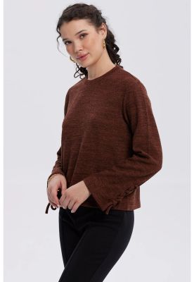 Imagen 2 del producto Sweater Mujer Mangas Café Oscuro