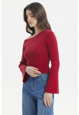Imagen 2 del producto Sweater Mujer Ajustado Rojo