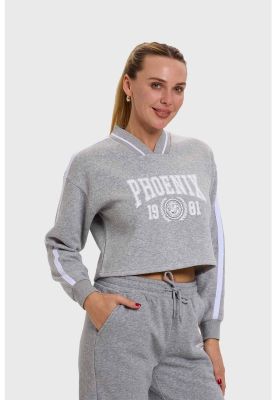 Imagen 2 del producto Polerón Mujer Preppy Gris