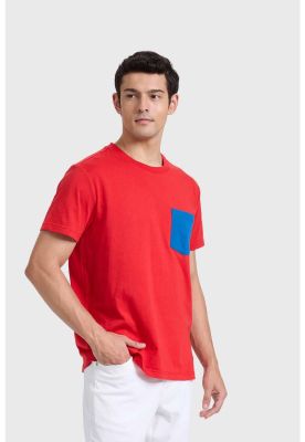 Imagen 2 del producto Polera Hombre Con Bolsillo Rojo