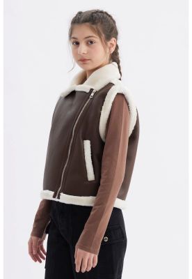 Imagen 2 del producto Chaqueta Niña Biker Café