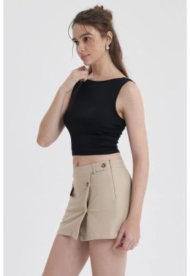 Imagen 2 del producto Polera Mujer Con Bote Abertura Negro