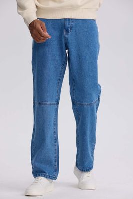 Jeans Hombre Retro Skater Azul