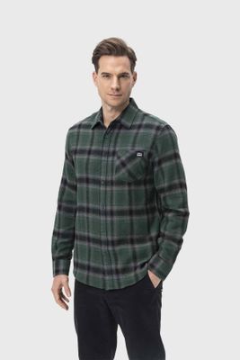 Imagen 2 del producto Camisa Hombre Cuadros Verde