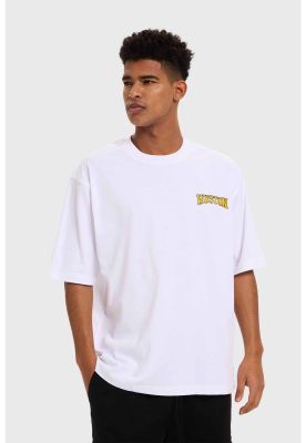 Imagen 2 del producto Polera Hombre Print Flamas Blanco