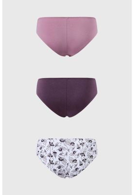 Imagen 2 del producto Calzón Mujer Tripack Pantaleta Algodón Rosa