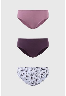 Calzón Mujer Tripack Pantaleta Algodón Rosa