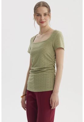 Imagen 2 del producto Polera Mujer Escote Cuadrado Verde- lll