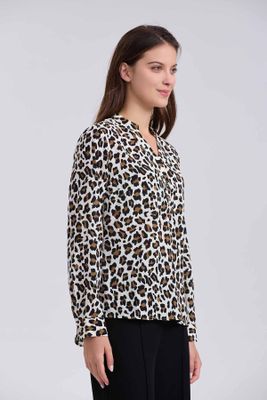 Imagen 2 del producto Blusa Mujer Crep Con Botón Beige