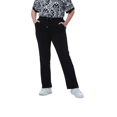 Pantalón Buzo Mujer Clásico Flare Negro Fashion's Park