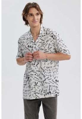Imagen 2 del producto Camisa Hombre Full Print Blanco - ll