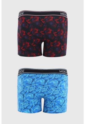 Imagen 2 del producto Bóxer Hombre Bipack Estampado Burdeo