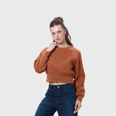 Imagen 2 del producto Polerón Mujer Pretina Ancha Cafe Fashion's Park