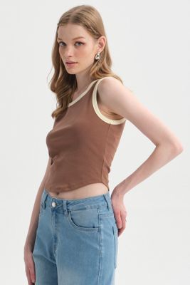 Imagen 2 del producto Peto Mujer Contraste Café Oscuro