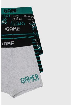 Imagen 2 del producto Boxer Niño Tripack Liso Verde