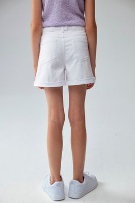 Imagen 2 del producto Short Niña Gabardina Básico Blanco