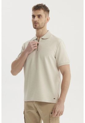 Imagen 2 del producto Polera Hombre Textura Vertical Gris Claro