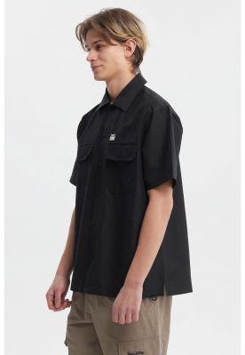 Imagen 2 del producto Camisa Hombre Doble Bolsillo Negro