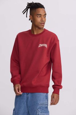 Imagen 2 del producto Polerón Hombre Print Rojo Oscuro