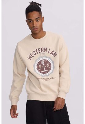 Imagen 2 del producto Polerón Hombre Print Central Beige