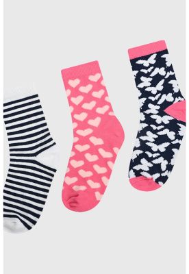 Imagen 2 del producto Calcetín Niña Tripack Fucsia