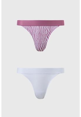 Calzón Mujer Colaless Estampado Rosa