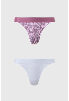 Calzón Mujer Colaless Estampado Rosa