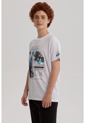 Imagen 2 del producto Polera Niño Print Posicional Blanco l