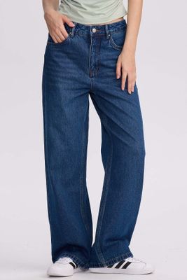 Jeans Mujer Calce Recto Cami Azul Oscuro