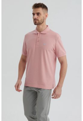 Imagen 2 del producto Polera Hombre Piqué Básica Lisa Palo Rosa - lll