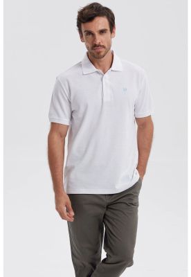 Imagen 1 del producto Polera Hombre Pique Básica Lisa Blanco