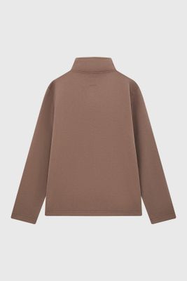 Imagen 2 del producto Polerón Hombre Half Zipper Liso Caqui