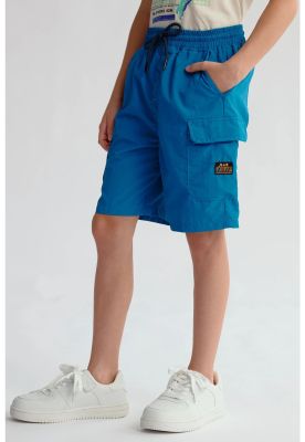 Imagen 2 del producto Bermuda Niño Cargo Nylon Azul Petróleo