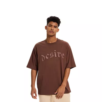 Polera Hombre Bordado Chocolate Fashion's Park