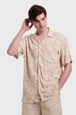 Imagen 2 del producto Camisa Hombre Print Tropical Beige