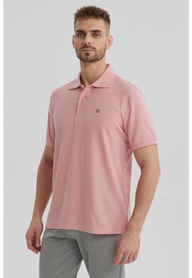 Imagen 2 del producto Polera Hombre Pique Básica Lisa Palo Rosa - lV