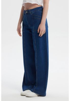 Imagen 2 del producto Jeans Mujer Wide Leg Azul Oscuro - ll