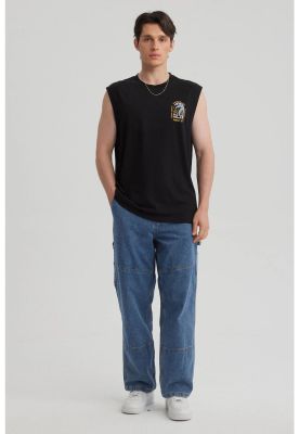 Imagen 2 del producto Polera Hombre Doble Print Negro - V