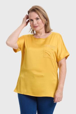 Imagen 2 del producto Polera Mujer Con Bolsillo Amarillo