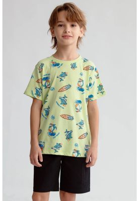 Imagen 1 del producto Polera Niño Full Print Verde Claro- ll